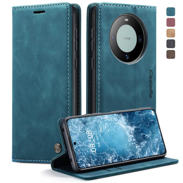 For Huawei Mate 60 CaseMe 013 Multifunctional Horizontal Flip Leather Phone Case(Blue) - free shipping - PMC Jewellery - Order now!