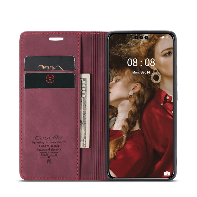 For Huawei Mate 60 Pro / 60 Pro+ CaseMe 013 Multifunctional Horizontal Flip Leather Phone Case(Wine Red) - Huawei Cases by CaseMe | Online Shopping South Africa | PMC Jewellery | Buy Now Pay Later Mobicred