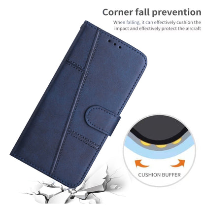 For Xiaomi Redmi K70 / K70 Pro Stitching Calf Texture Buckle Leather Phone Case(Blue) - K70 Pro Cases by PMC Jewellery | Online Shopping South Africa | PMC Jewellery | Buy Now Pay Later Mobicred