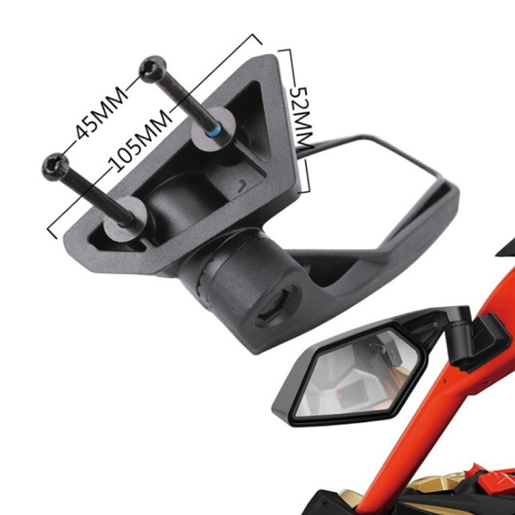 For Can-Am BRP UTV Maverick X3 Off-Road Vehicle Rearview Mirror, Model:UTV-17C With Light - Convex Mirror & Accessories by PMC TechLife | Online Shopping South Africa | PMC TechLife | Buy Now Pay Later Mobicred