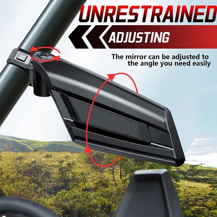 For Can-Am BRP UTV Maverick X3 Off-Road Vehicle Rearview Mirror, Model:UTV-17C With Light - Convex Mirror & Accessories by PMC TechLife | Online Shopping South Africa | PMC TechLife | Buy Now Pay Later Mobicred