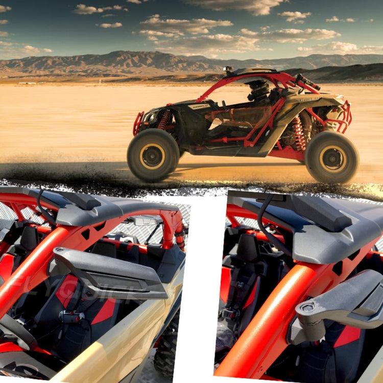 For Can-Am BRP UTV Maverick X3 Off-Road Vehicle Rearview Mirror, Model:UTV-17C With Light - Convex Mirror & Accessories by PMC TechLife | Online Shopping South Africa | PMC TechLife | Buy Now Pay Later Mobicred