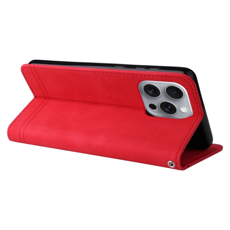 For iPhone 16 Pro Max Skin Feel Life Tree Leather Phone Case(Red) - free shipping - PMC TechLife - Order now!