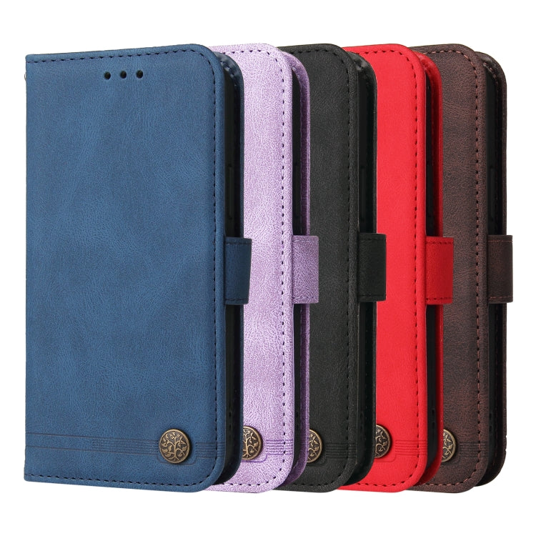 For iPhone 16 Plus Skin Feel Life Tree Leather Phone Case(Purple) - iPhone 16 Plus Cases by PMC TechLife | Online Shopping South Africa | PMC TechLife | Buy Now Pay Later Mobicred