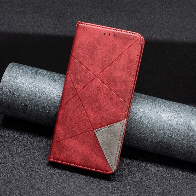 For iPhone 16 Pro Rhombus Texture Magnetic Leather Phone Case(Red) - iPhone 16 Pro Cases by PMC Jewellery | Online Shopping South Africa | PMC Jewellery | Buy Now Pay Later Mobicred