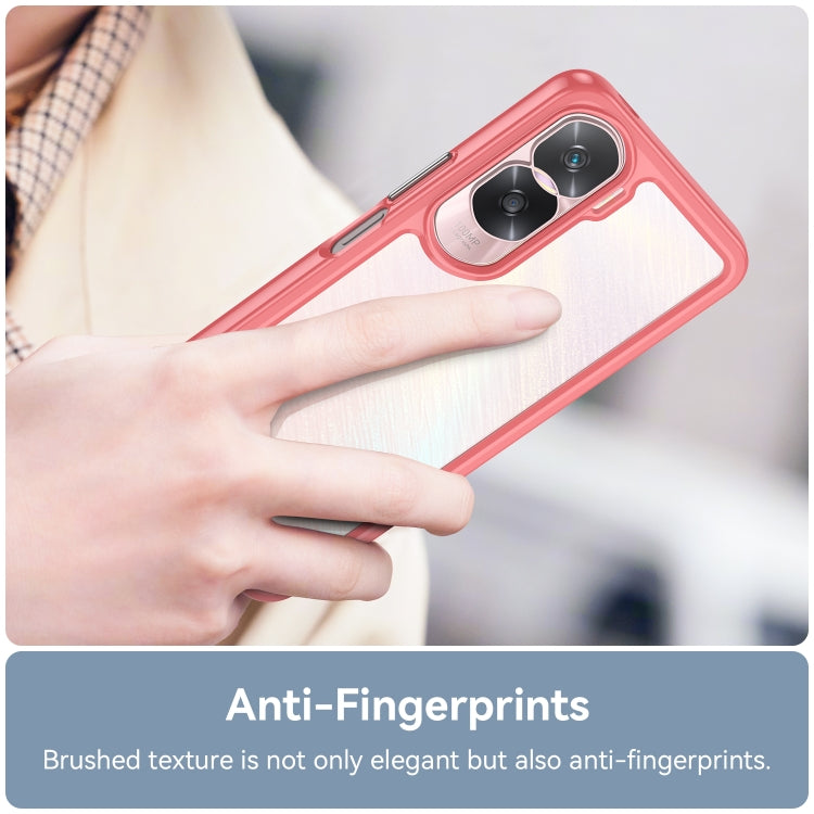 For Honor 90 Lite Colorful Series Acrylic Hybrid TPU Phone Case(Red) - Honor Cases by PMC TechLife | Online Shopping South Africa | PMC TechLife | Buy Now Pay Later Mobicred