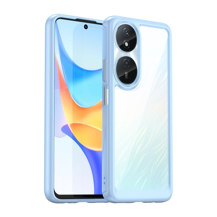 For Honor Play 50 Plus Colorful Series Acrylic Hybrid TPU Phone Case(Blue) - Honor Cases by PMC TechLife | Online Shopping South Africa | PMC TechLife | Buy Now Pay Later Mobicred