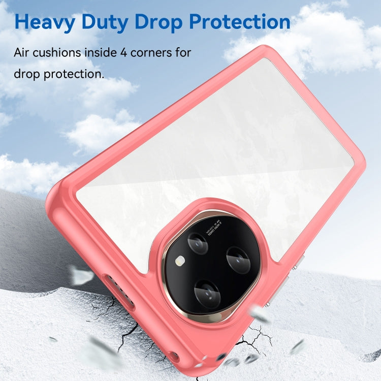 For Honor 100 Pro Colorful Series Acrylic Hybrid TPU Phone Case(Red) - free shipping - PMC TechLife - Order now!