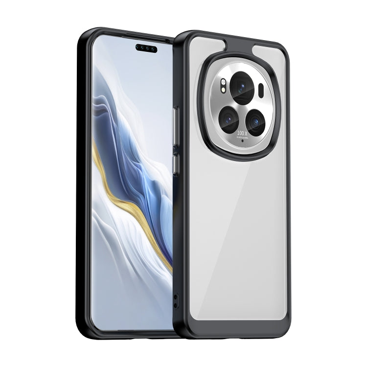 For Honor Magic6 Pro 5G Colorful Series Acrylic Hybrid TPU Phone Case(Black) - Honor Cases by PMC TechLife | Online Shopping South Africa | PMC TechLife | Buy Now Pay Later Mobicred