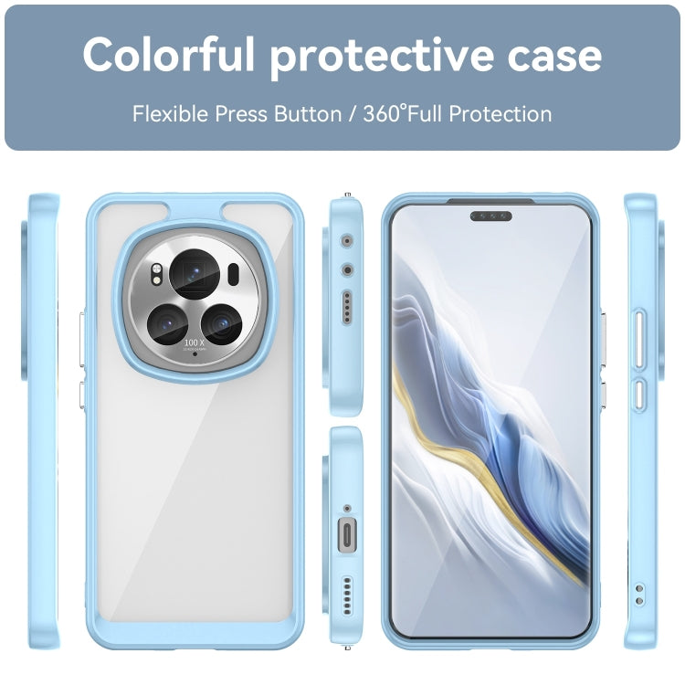 For Honor Magic6 Pro 5G Colorful Series Acrylic Hybrid TPU Phone Case(Blue) - Honor Cases by PMC TechLife | Online Shopping South Africa | PMC TechLife | Buy Now Pay Later Mobicred