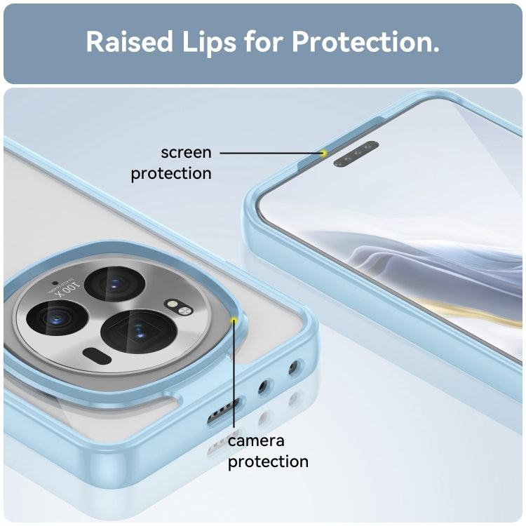 For Honor Magic6 Pro 5G Colorful Series Acrylic Hybrid TPU Phone Case(Blue) - Honor Cases by PMC TechLife | Online Shopping South Africa | PMC TechLife | Buy Now Pay Later Mobicred