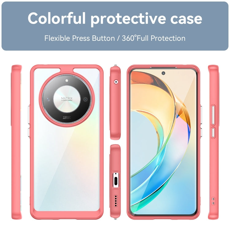For Honor X9b Colorful Series Acrylic Hybrid TPU Phone Case(Red) - Honor Cases by PMC TechLife | Online Shopping South Africa | PMC TechLife | Buy Now Pay Later Mobicred
