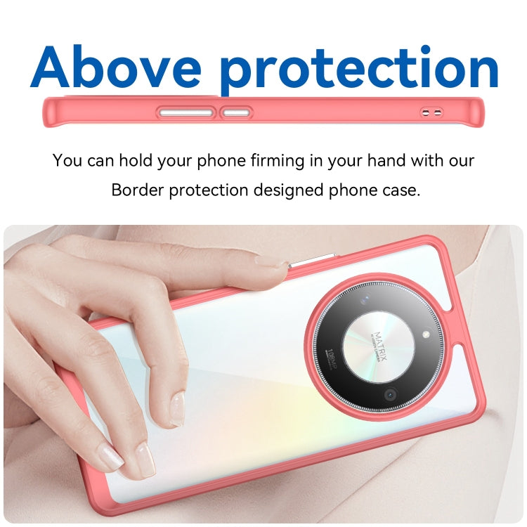 For Honor X50 Colorful Series Acrylic Hybrid TPU Phone Case(Red) - Honor Cases by PMC TechLife | Online Shopping South Africa | PMC TechLife | Buy Now Pay Later Mobicred