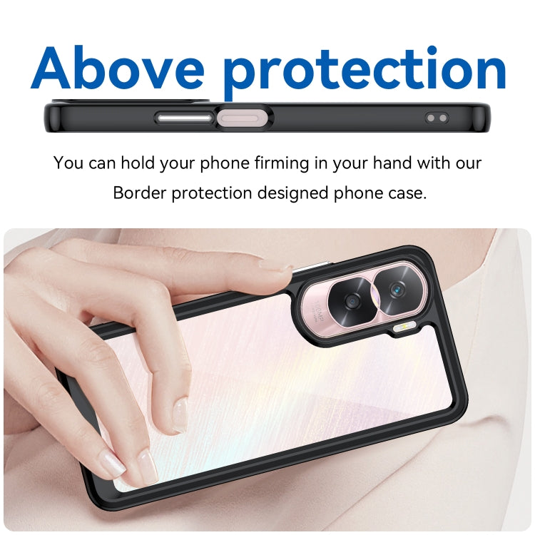 For Nothing Phone 2 Colorful Series Acrylic + TPU Phone Case(Black) - More Brand by PMC TechLife | Online Shopping South Africa | PMC TechLife | Buy Now Pay Later Mobicred