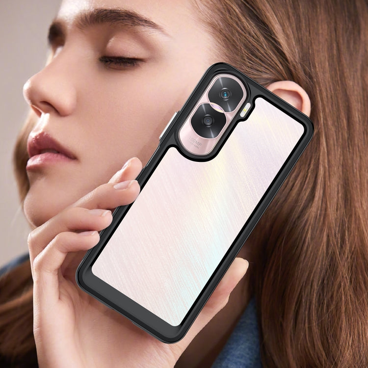 For Nothing Phone 2 Colorful Series Acrylic + TPU Phone Case(Black) - More Brand by PMC TechLife | Online Shopping South Africa | PMC TechLife | Buy Now Pay Later Mobicred