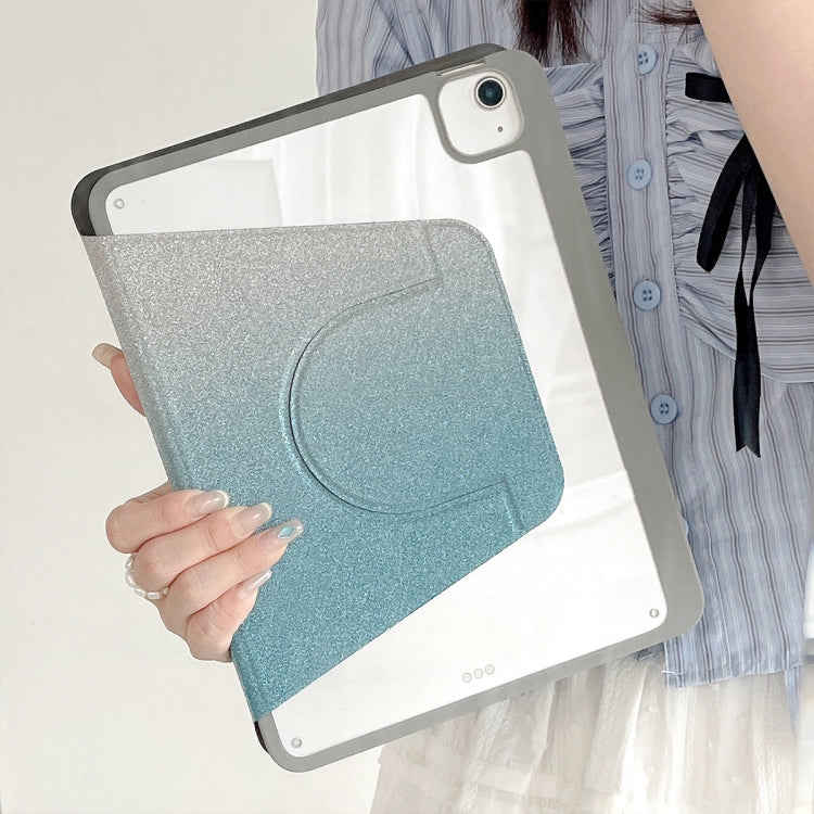For iPad Air 11 2025 / 2024 / Pro 11 Gradient Glitter Magnetic Split Leather Tablet Case(Blue) - iPad Pro 11 (2022/2021) Cases by PMC TechLife | Online Shopping South Africa | PMC TechLife | Buy Now Pay Later Mobicred