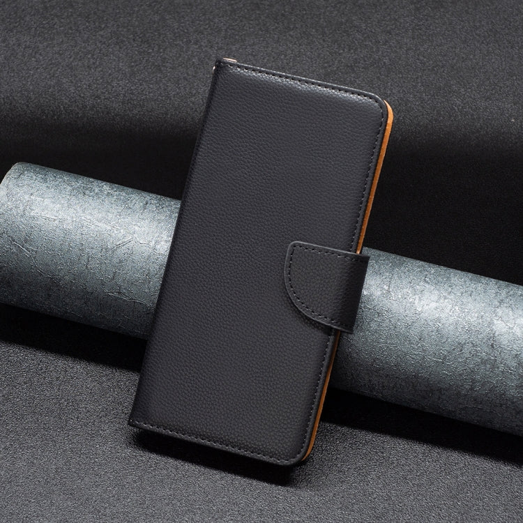 For iPhone 16 Pro Litchi Texture Pure Color Flip Leather Phone Case(Black) - iPhone 16 Pro Cases by PMC TechLife | Online Shopping South Africa | PMC TechLife | Buy Now Pay Later Mobicred