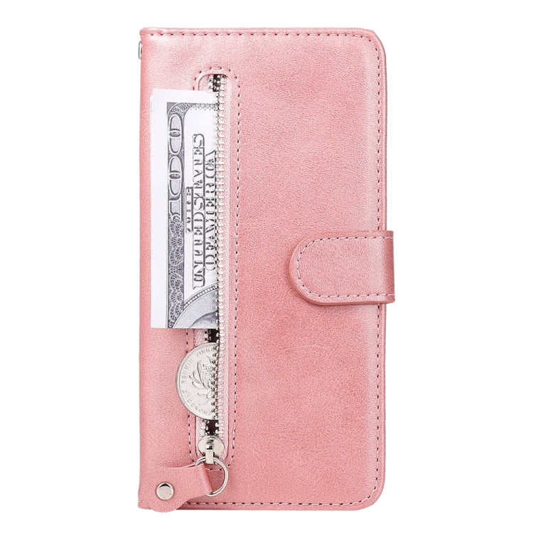 For Google Pixel 9 Pro Fashion Calf Texture Zipper Leather Phone Case(Rose Gold) - Google Cases by PMC TechLife | Online Shopping South Africa | PMC TechLife | Buy Now Pay Later Mobicred