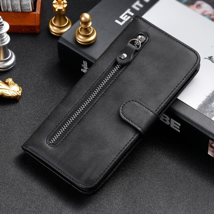 For Google Pixel 9 Pro Fashion Calf Texture Zipper Leather Phone Case(Black) - Google Cases by PMC TechLife | Online Shopping South Africa | PMC TechLife | Buy Now Pay Later Mobicred