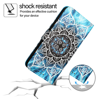 For iPhone SE 2024 Colored Drawing Pattern Plain Weave Leather Phone Case(Undersea Mandala) - More iPhone Cases by PMC Jewellery | Online Shopping South Africa | PMC Jewellery | Buy Now Pay Later Mobicred