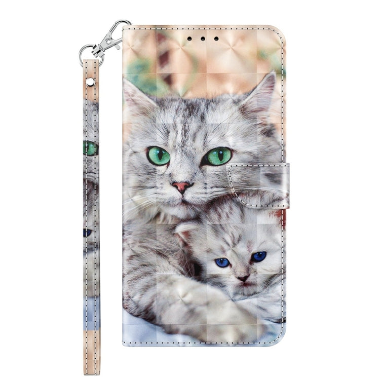 For Google Pixel 9 Pro 3D Painted Pattern Leather Phone Case(Two Loving Cats) - Google Cases by PMC TechLife | Online Shopping South Africa | PMC TechLife | Buy Now Pay Later Mobicred