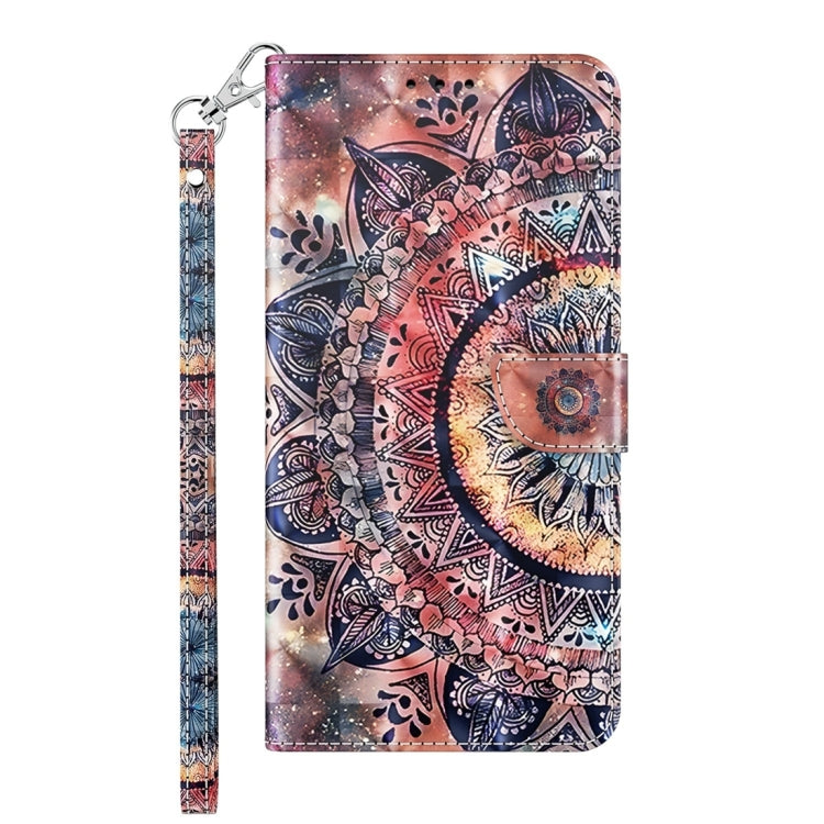 For Google Pixel 9 Pro 3D Painted Pattern Leather Phone Case(Colorful Mandala) - Google Cases by PMC TechLife | Online Shopping South Africa | PMC TechLife | Buy Now Pay Later Mobicred