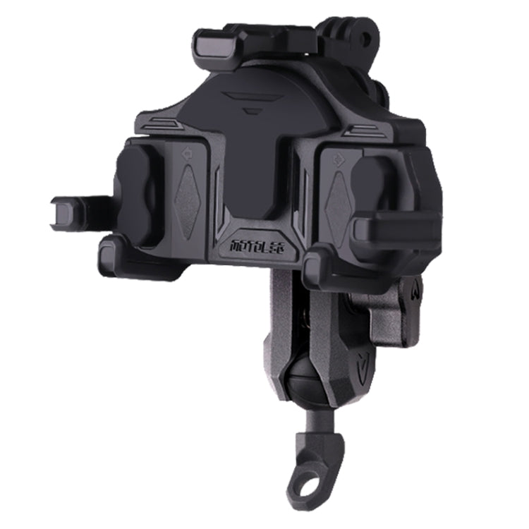 MOTOSLG Crab Motorcycle Phone Clamp Bracket L-Type Rear Mirror Mount(Black) - free shipping - PMC TechLife - Order now!