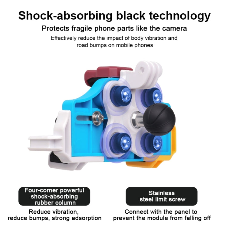 MOTOSLG Crab Motorcycle Phone Clamp Bracket U-Type Headbar Mount(Black) - free shipping - PMC TechLife - Order now!