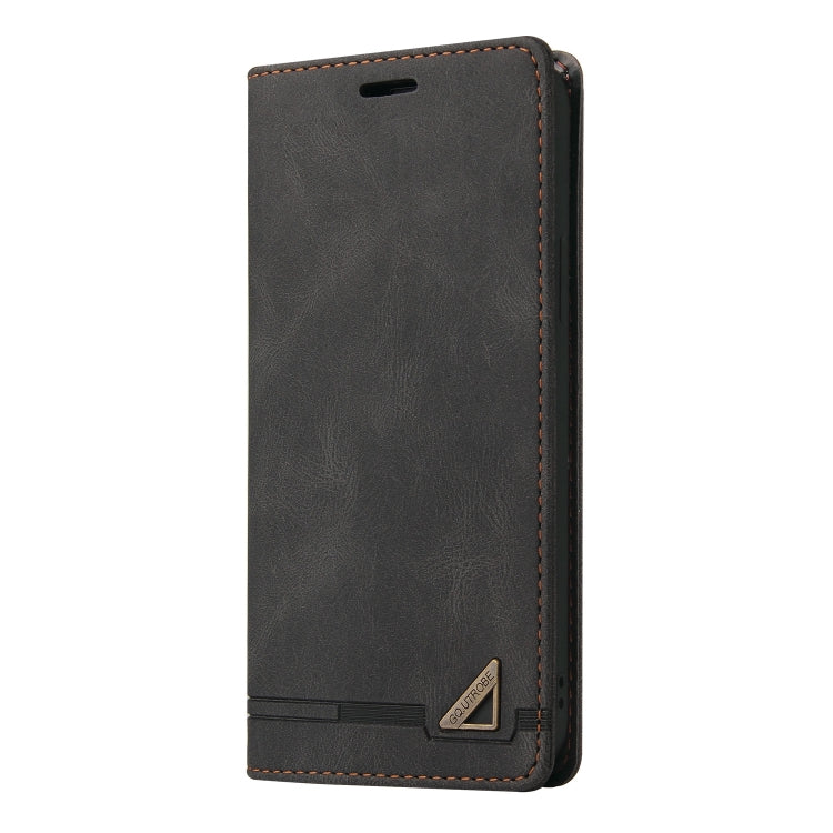For Xiaomi Redmi Note 13 Pro+ Skin Feel Anti-theft Brush Horizontal Flip Leather Case with Holder(Black) - Note 13 Pro+ Cases by PMC TechLife | Online Shopping South Africa | PMC TechLife | Buy Now Pay Later Mobicred