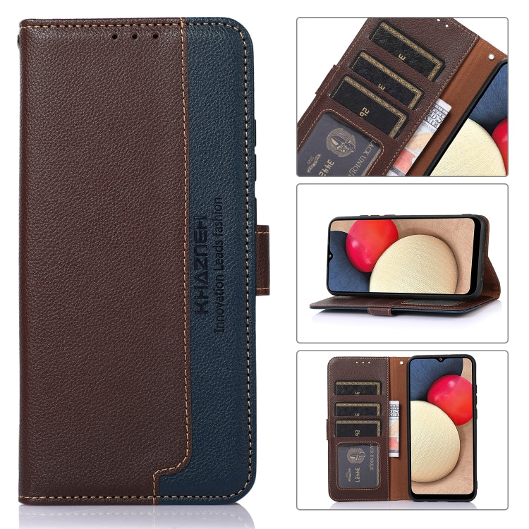 For OnePlus Nord CE4 5G Global KHAZNEH Litchi Texture Leather RFID Phone Case(Brown) - OnePlus Cases by PMC TechLife | Online Shopping South Africa | PMC TechLife | Buy Now Pay Later Mobicred