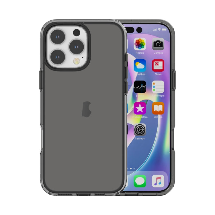 For iPhone 16 Pro Max Shockproof Terminator Transparent Phone Case(Grey) - iPhone 16 Pro Max Cases by PMC Jewellery | Online Shopping South Africa | PMC Jewellery | Buy Now Pay Later Mobicred