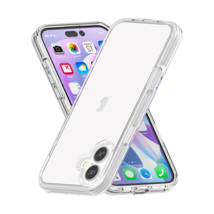 For iPhone 16 Shockproof Terminator Transparent Phone Case(Transparent) - iPhone 16 Cases by PMC TechLife | Online Shopping South Africa | PMC TechLife | Buy Now Pay Later Mobicred