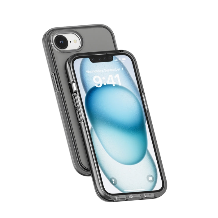 For iPhone 16e Shockproof Terminator Transparent Phone Case(Grey) - iPhone 16e Cases by PMC TechLife | Online Shopping South Africa | PMC TechLife | Buy Now Pay Later Mobicred