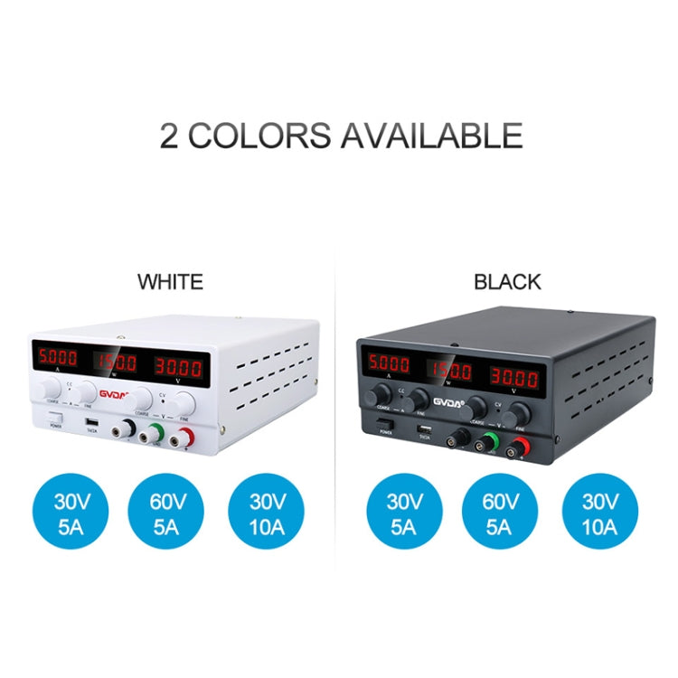 GVDA SPS-H305 30V-5A Adjustable Voltage Regulator, EU Plug(Black) - free shipping - PMC TechLife - Order now!