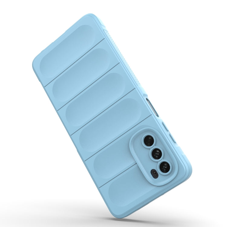 For Motorola Moto G62 5G Magic Shield TPU + Flannel Phone Case(Dark Blue) - Motorola Cases by PMC TechLife | Online Shopping South Africa | PMC TechLife | Buy Now Pay Later Mobicred
