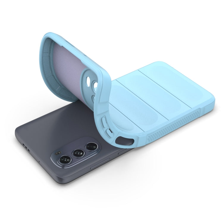 For Motorola Moto G62 5G Magic Shield TPU + Flannel Phone Case(White) - Motorola Cases by PMC TechLife | Online Shopping South Africa | PMC TechLife | Buy Now Pay Later Mobicred