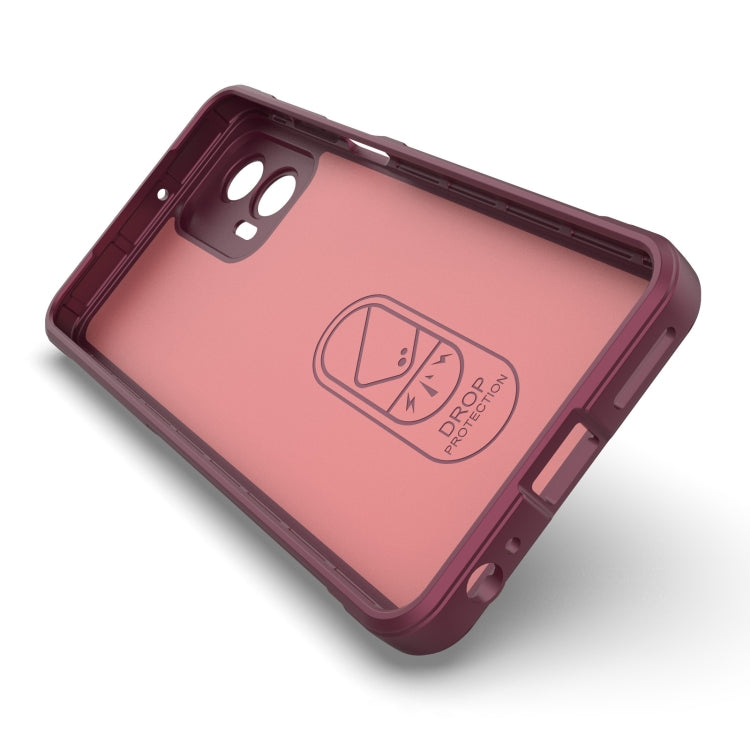 For Motorola Moto G73 5G Magic Shield TPU + Flannel Phone Case(Dark Blue) - Motorola Cases by PMC TechLife | Online Shopping South Africa | PMC TechLife | Buy Now Pay Later Mobicred