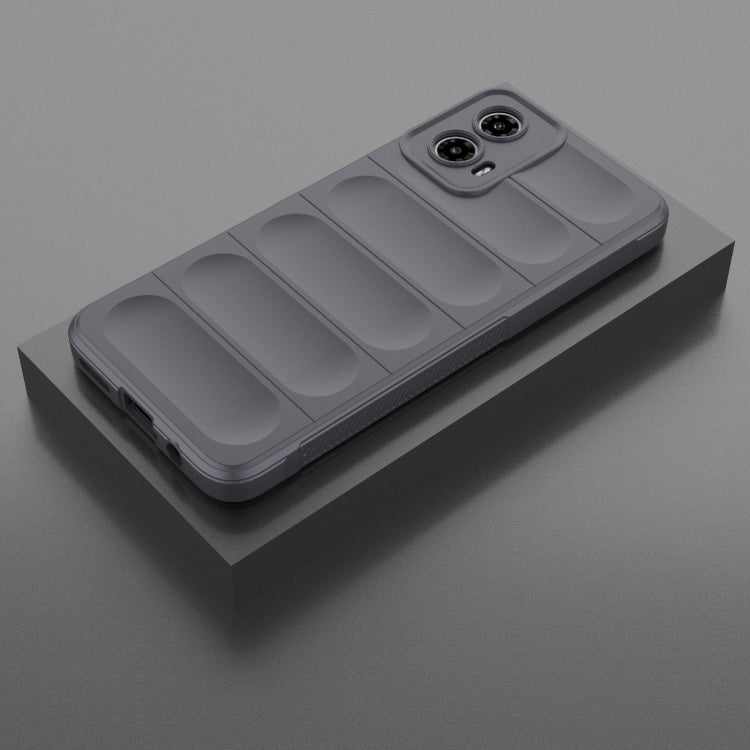 For Motorola Moto G34 5G Magic Shield TPU + Flannel Phone Case(Dark Grey) - Motorola Cases by PMC TechLife | Online Shopping South Africa | PMC TechLife | Buy Now Pay Later Mobicred