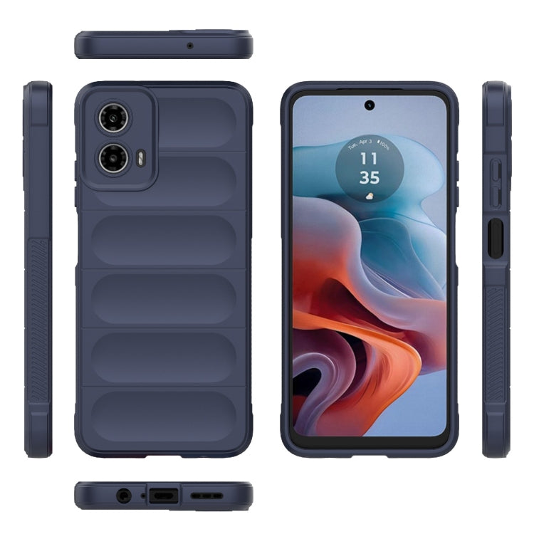 For Motorola Moto G34 5G Magic Shield TPU + Flannel Phone Case(Dark Blue) - free shipping - PMC TechLife - Order now!
