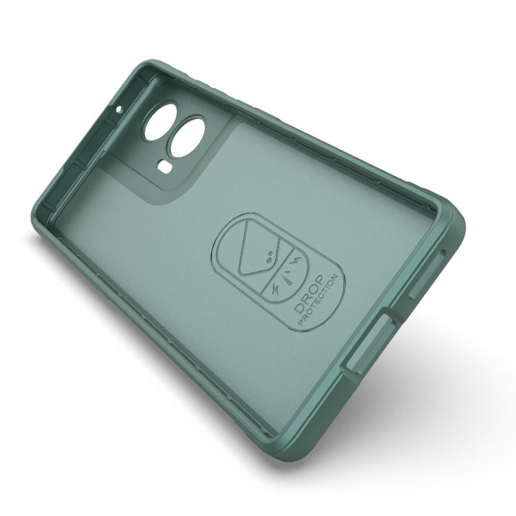 For Motorola Edge 50 Fusion 5G Global Magic Shield TPU + Flannel Phone Case(Black) - free shipping - PMC TechLife - Order now!