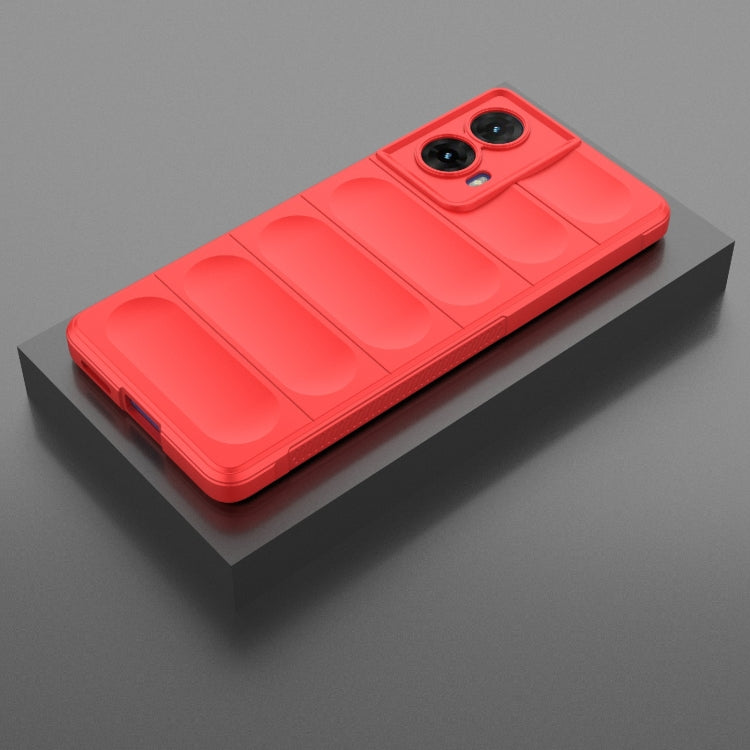 For Motorola Moto G85 5G Global Magic Shield TPU + Flannel Phone Case(Red) - free shipping - PMC TechLife - Order now!