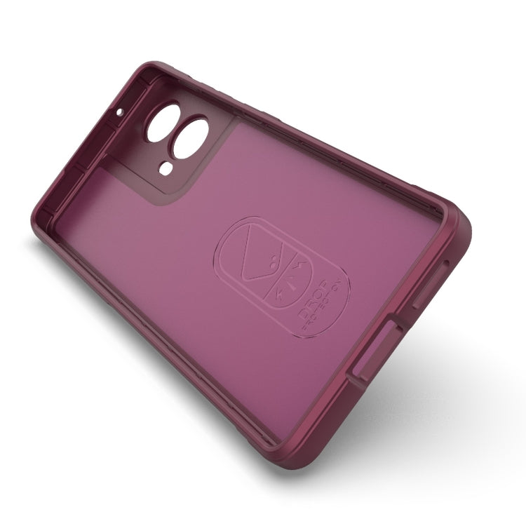 For Motorola Moto G85 5G Global Magic Shield TPU + Flannel Phone Case(Grey) - free shipping - PMC TechLife - Order now!