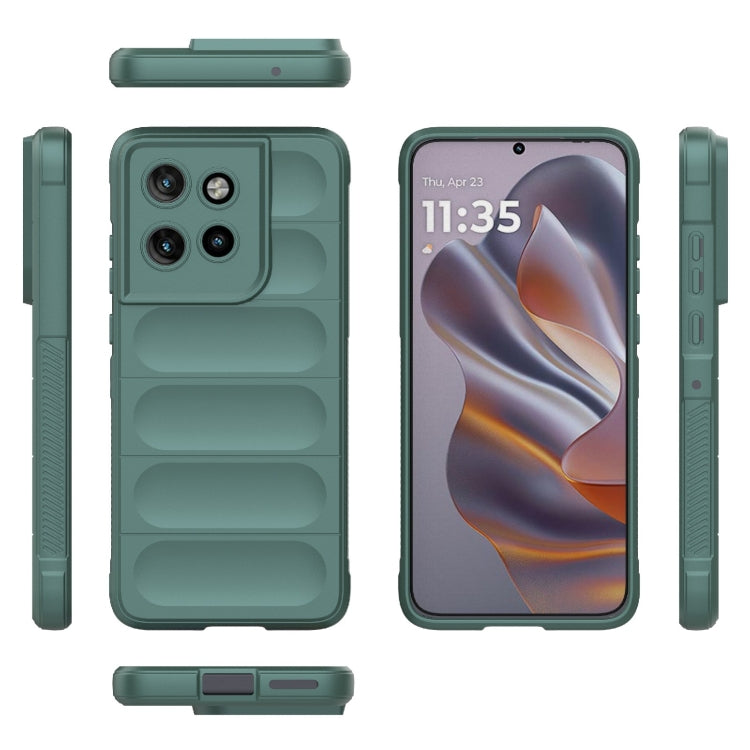 For Motorola Edge 50 Neo Magic Shield TPU + Flannel Phone Case(Dark Green) - free shipping - PMC TechLife - Order now!