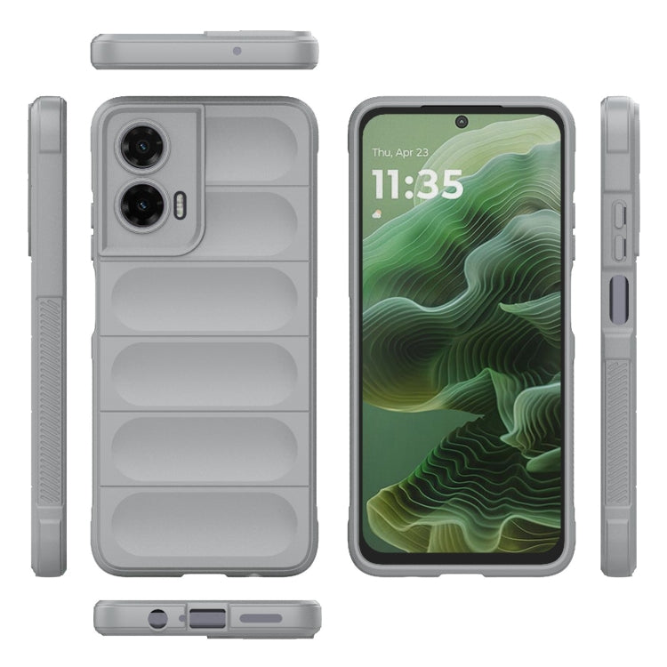 For Motorola Moto G35 5G Global Magic Shield TPU + Flannel Phone Case(Grey) - free shipping - PMC TechLife - Order now!