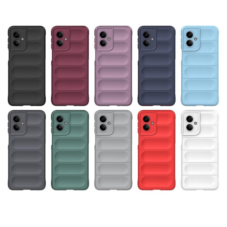 For Motorola Moto G55 5G Global Magic Shield TPU + Flannel Phone Case(Grey) - free shipping - PMC TechLife - Order now!