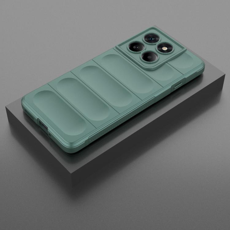 For Motorola Edge 60 Pro 5G Magic Shield TPU + Flannel Phone Case(Dark Green) - free shipping - PMC TechLife - Order now!