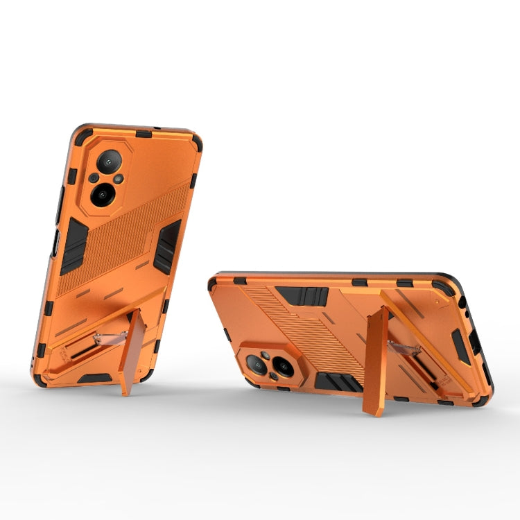 For Realme C67 4G Global Punk Armor 2 in 1 PC + TPU Phone Case with Holder(Orange) - Realme Cases by PMC TechLife | Online Shopping South Africa | PMC TechLife | Buy Now Pay Later Mobicred
