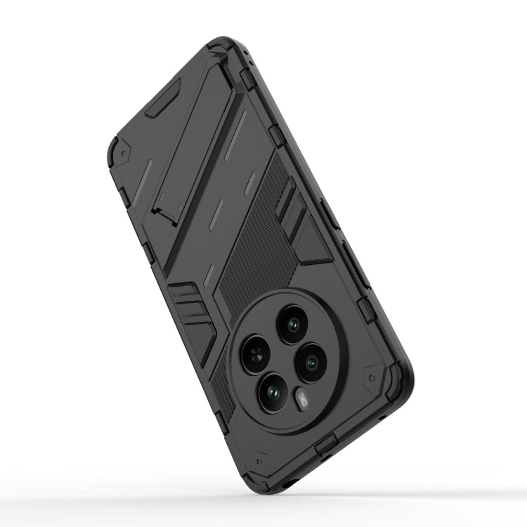 For Realme 12+ 5G Global Punk Armor 2 in 1 PC + TPU Phone Case with Holder(Grey) - Realme Cases by PMC TechLife | Online Shopping South Africa | PMC TechLife | Buy Now Pay Later Mobicred