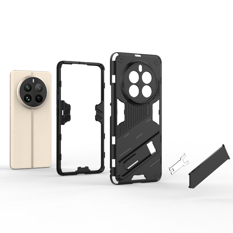 For Realme 12 Pro 5G Global Punk Armor 2 in 1 PC + TPU Phone Case with Holder(Red) - free shipping - PMC TechLife - Order now!