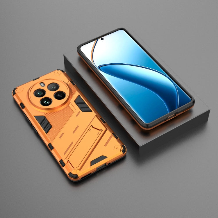 For Realme 12 Pro 5G Global Punk Armor 2 in 1 PC + TPU Phone Case with Holder(Orange) - Realme Cases by PMC TechLife | Online Shopping South Africa | PMC TechLife | Buy Now Pay Later Mobicred